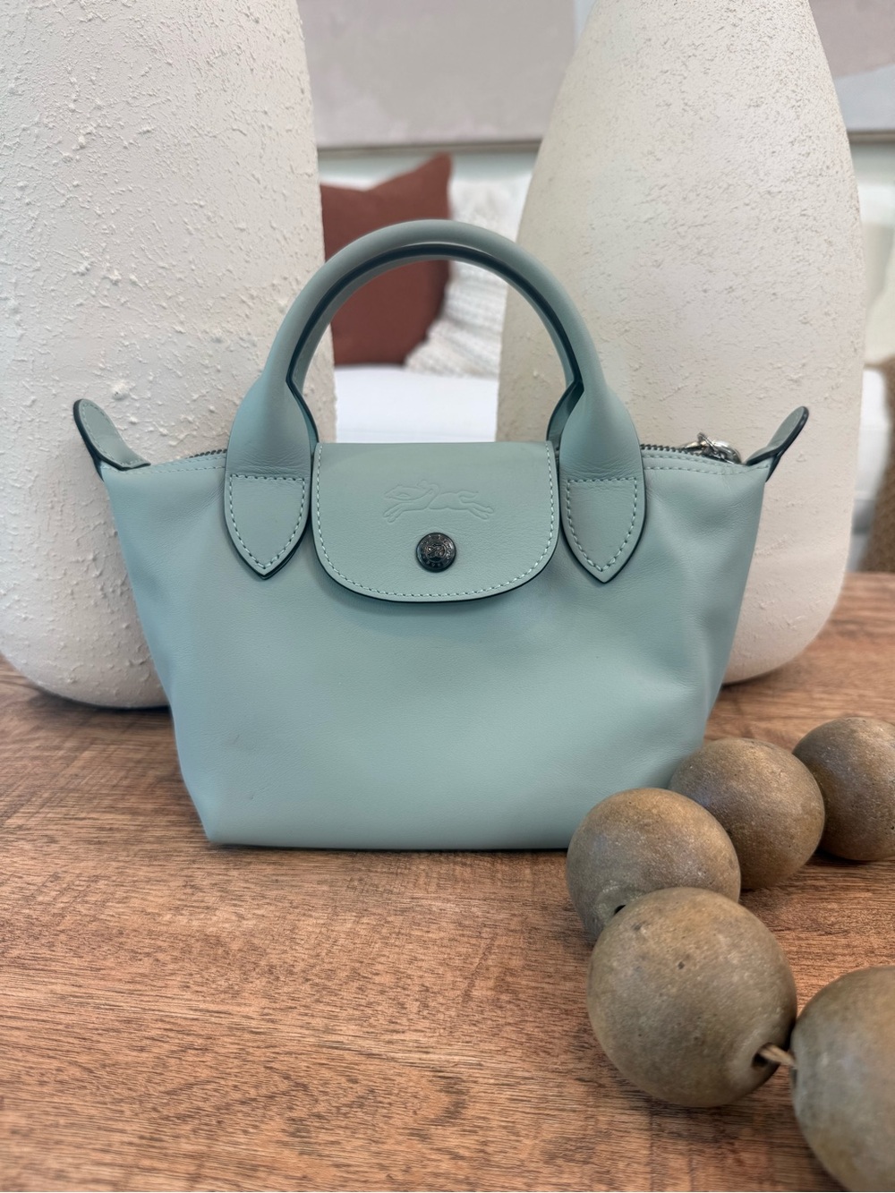 Longchamp Le Pliage Xtra Top Handle XS Leather Crossbody with Strap - Picture 5 of 11